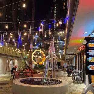 Outside eating area