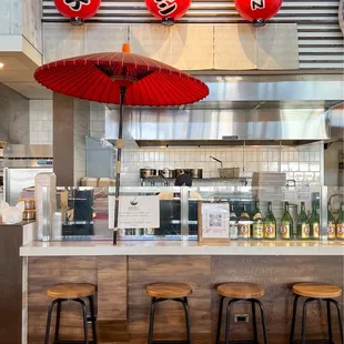 the interior of a restaurant