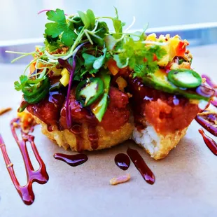 Spicy tuna on crispy rice