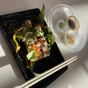 Yellow Yellowtail sashimi with Serrano pepper