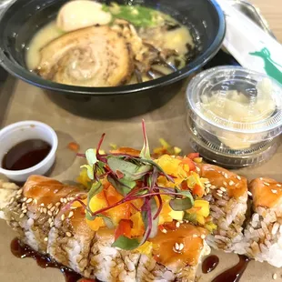 Ebisu ramen and sushi roll