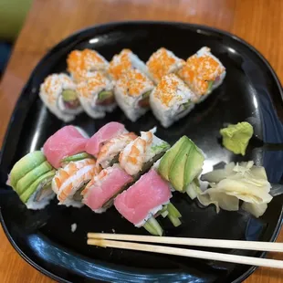 Florida (Top) and Rainbow Rolls (bottom)
