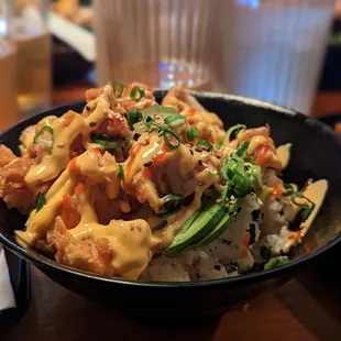 Donburi with chicken tempura - yums!