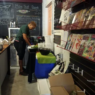 Owner is super accommodating and clean.  Gloves and all.