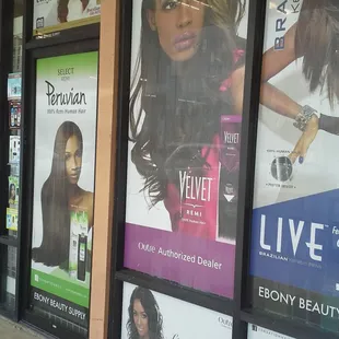 Ebony Beauty Supply Store Front, Normandy Village Shopping Center, Stockton, CA.