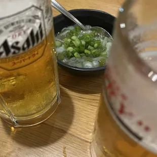 Cold beer and taco wasa