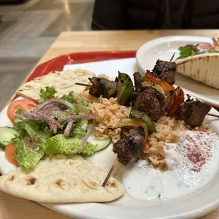 Lamb Kebabs Plate