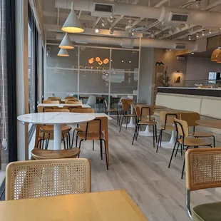 the interior of the restaurant