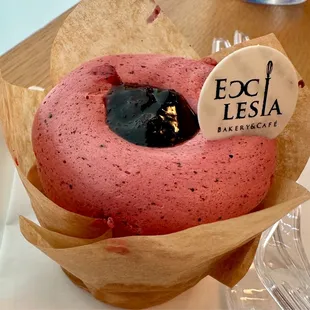 Delicious blueberry cupcake!