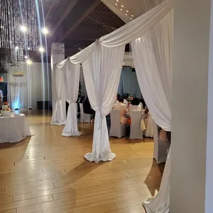 Custom draping available