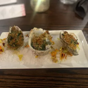 Rockefeller oyster-tasting menu