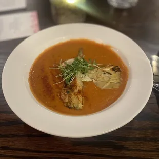 Spicy lentil soup-tasting menu