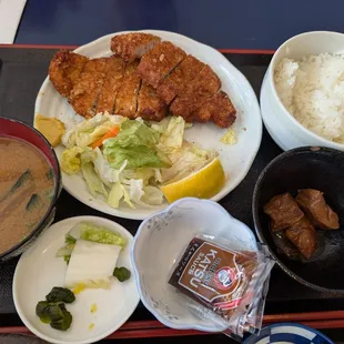 Pork cutlet lunch