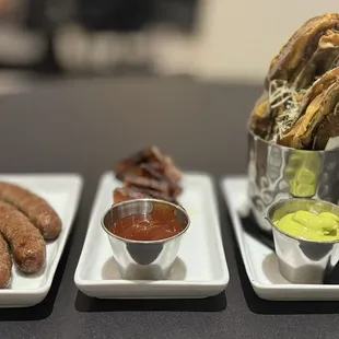 Sausage, Bacon and Portobello Fries