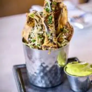 Portobello Fries with Herb Aioli