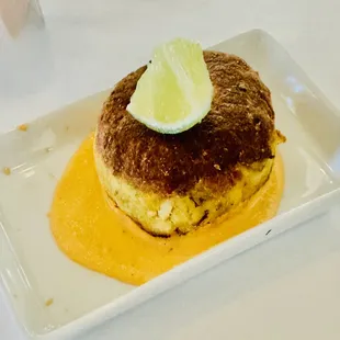 Maryland Crab Cake (good but more bread-ee than an actual Crab Cake from Maryland)