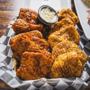 Korean Fried CHicken - Breast. Momo's Award Winning Korean fried chicken traditionally fried to create its signature skin.