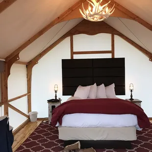 Glamping tent. Has wifi and electricity