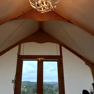 View from inside. So serene (minus the traffic noise on US50)