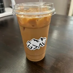 a cup of iced coffee
