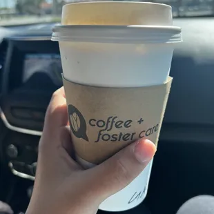 16 oz Hot Guardián Ad Litem Almondmilk Latte to go