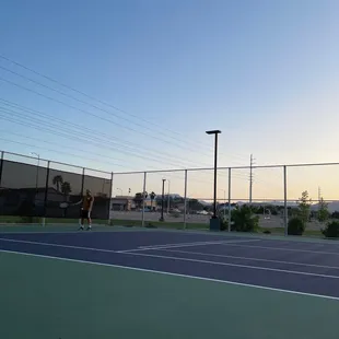 nice big tennis court!