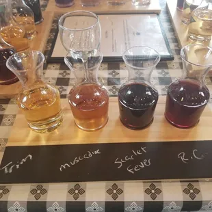 Tasting tray