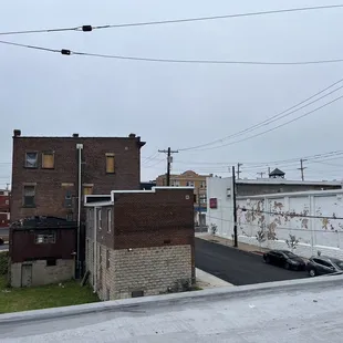 a view of a city street