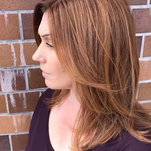 Lovely dimensional red color and cut by Annabelle. To book with Annabelle contact her directly at 916-863-5002.