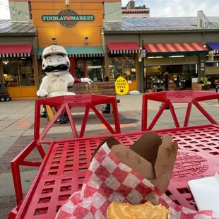 Findlay Market and my sandwich!