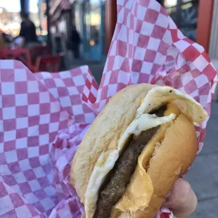 Sausage egg n cheese sandwich