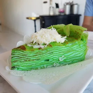 Pandan Crepe Cake