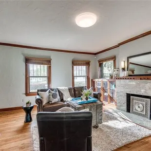 Grey paint and dark original trim