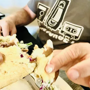 Gyros about completely devoured