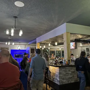 people walking around