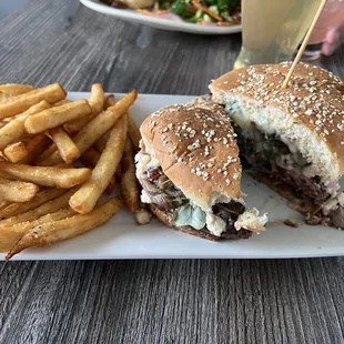 Mushroom Goat Cheese Burger