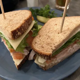 The House Baked Turkey Breast Sandwich on Wheat, Very Good.  I like to ask for extra mayo on the side myself!
