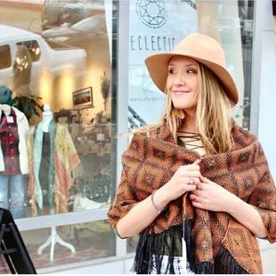 Shawl and hat from Eclectic CO.