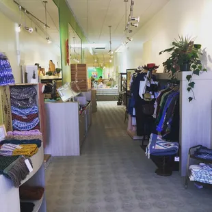 Eclectic CO. is a warm and bright space full of local handmade goods for all of your needs: clothing, jewelry, home goods, art and more!
