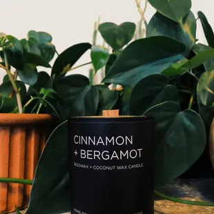 Handpoured candles from Consonance Botanicals.