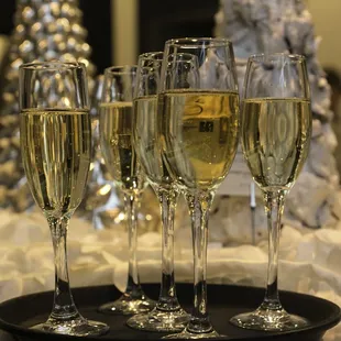 Hand-passed champagne