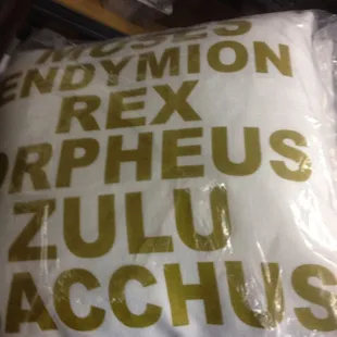 superkrewes themed throw also comes in black or grey