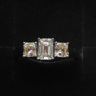 Cad/Cam ring to house  customer's diamonds