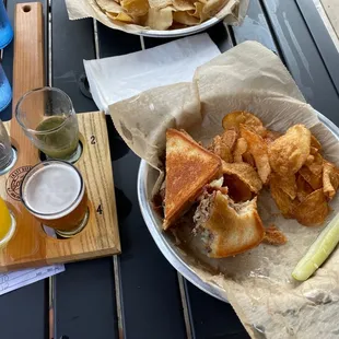 Brisket grilled cheese