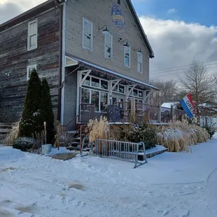 the outside of the building