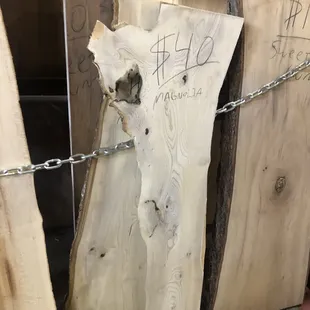 A piece of maple that I bought