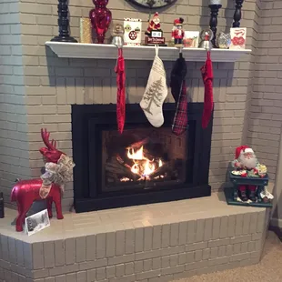 Look at the gorgeous gas insert we got installed from Econo Air!