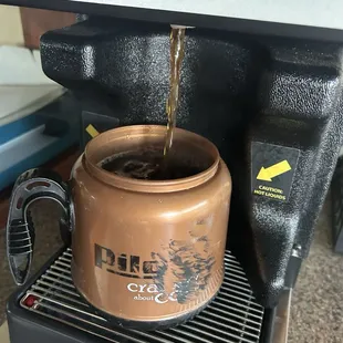Interior: excellent coffee in office /reception