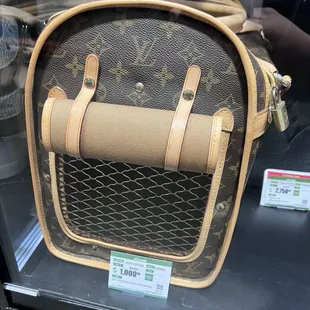 LV furry kid bag