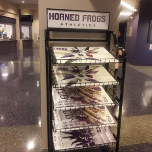 I really like how they have posters of the different athletic teams free for visitors